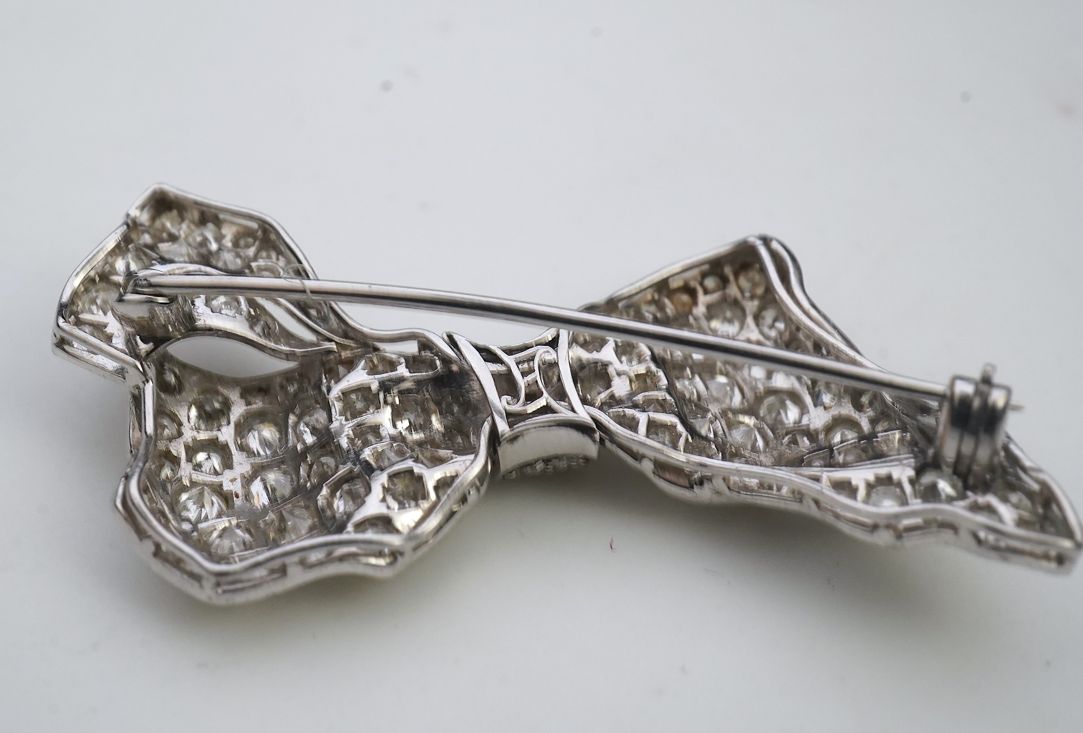 A diamond brooch, mid 20th century